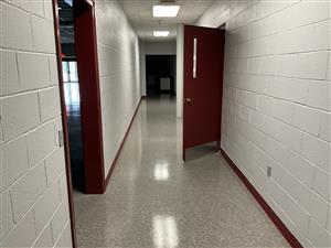 Community Building Hallway to Bathrooms