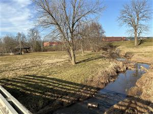 view upstream of Fox Run from the bridge