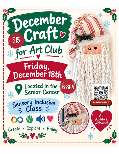 December Art Club Sensory 2026