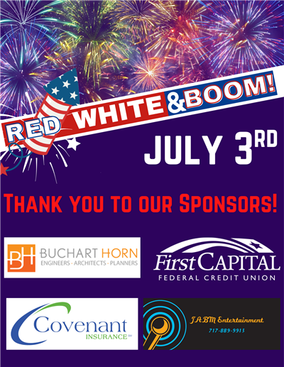 Red White & Boom Sponsors