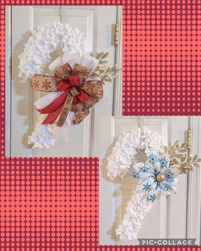 candy cane wreath